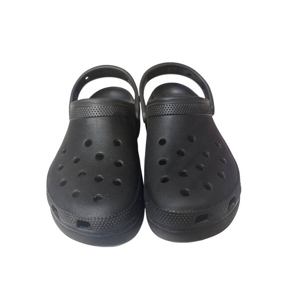 Classic Black Crocs Clogs With Slingback Strap Size Womens 9 - Picture 2 of 6